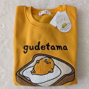 NWT Gudetama Sweatshirt in Mustard Yellow